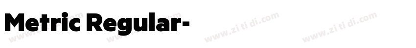 Metric Regular字体转换